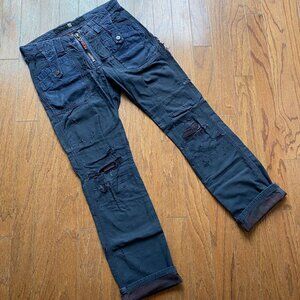 Marithe Francois Girbaud Double Layer Distressed Pants 34